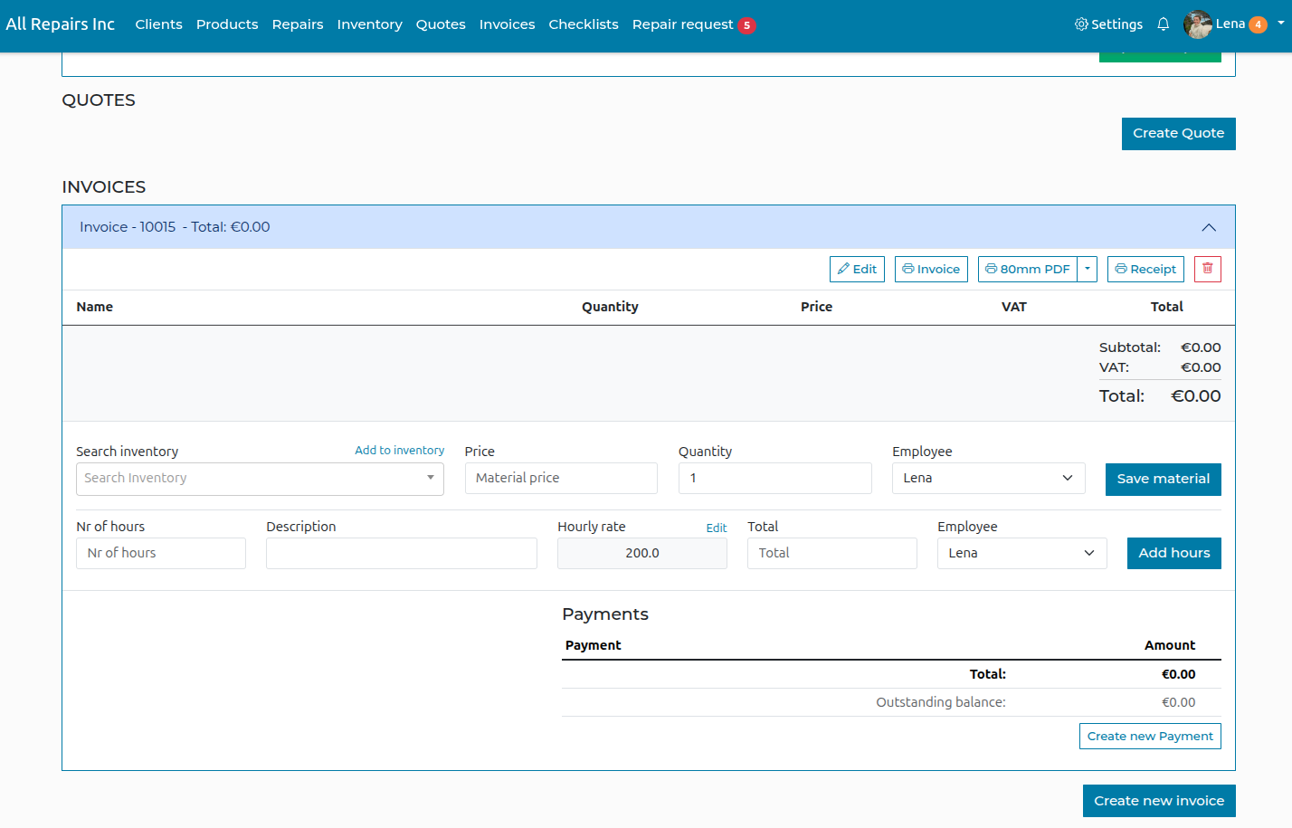 Repero.me is a repair ticket software